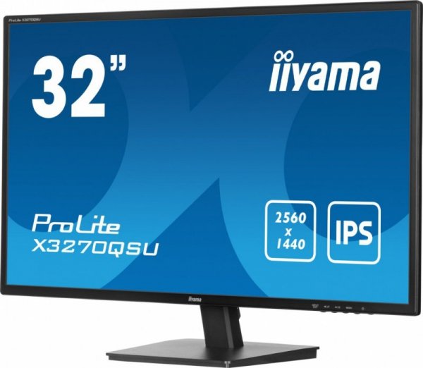 Monitor 32 cale X3270QSU-B1 IPS,WQHD,HDMI,DP,100Hz,250cd,3ms,2x2W,   3xUSB(3.2),FlickerFree,VESA