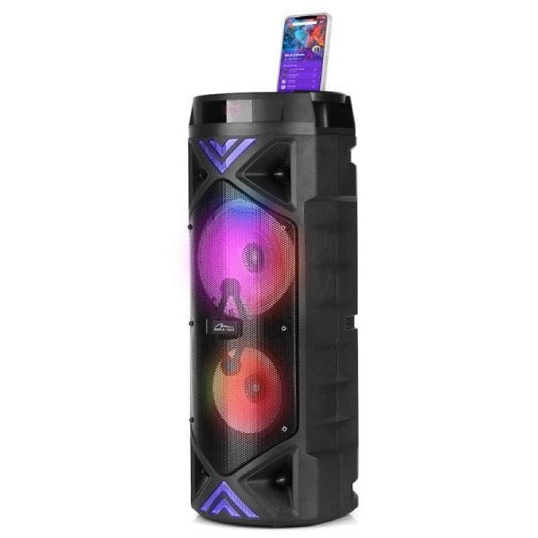 Głośnik FUNBOX KEG PRO MT3182 Karaoke/Bluetooth 5.0+EDR/FM/MP3?MicroSD/USB/Equalizer/AUX/Jack 6.3/Pilot/LED/RMS 50W/PMPO 1400W