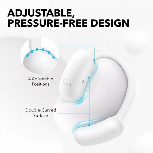Słuchawki bezprzewodowe Soundcore Aero Fit 2 Bluetooth białe