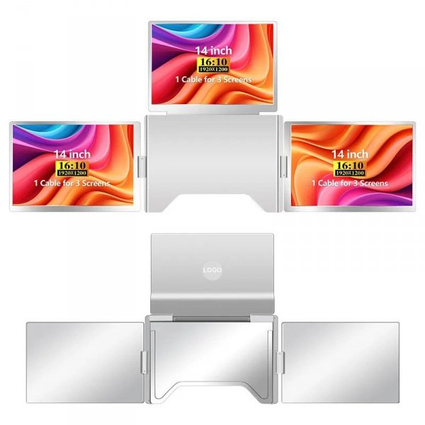 Przenośne monitory do laptopa Smart Life S780 14 cali S780 3 monitory, IPS, 1920x1200
