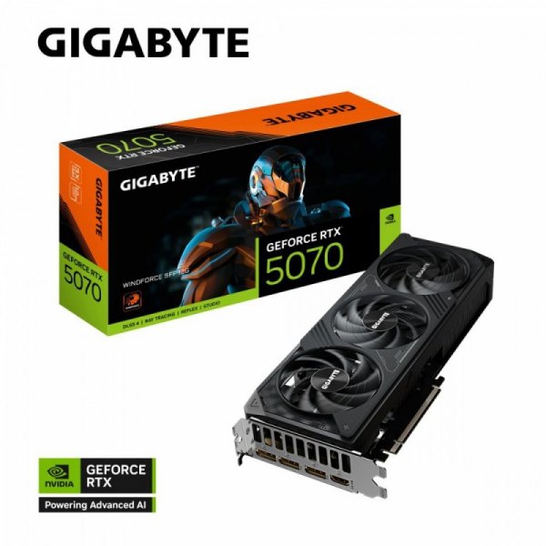 Karta graficzna GeForce RTX 5070 WINDFORCE SFF 12G 192BIT GDDR7 3DP/HDMI