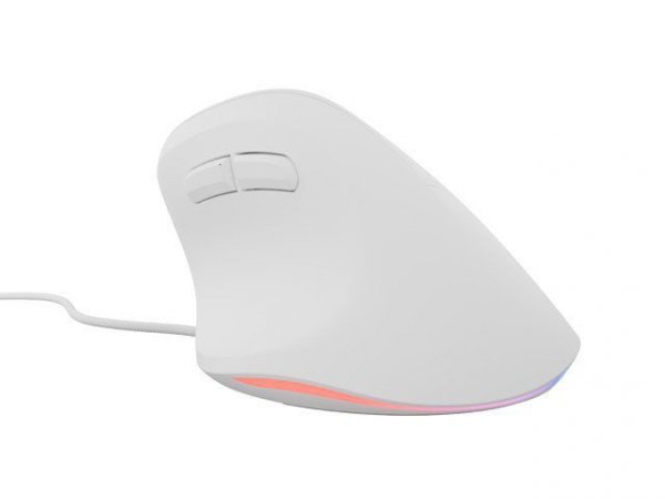 Mysz wertykalna CRAKE 2 PRO 128000DPI optyczna biała