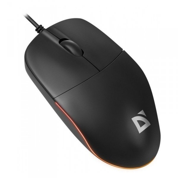 Mysz przewodowa AZORA MB-241 1200 DPI czarna podświetlana