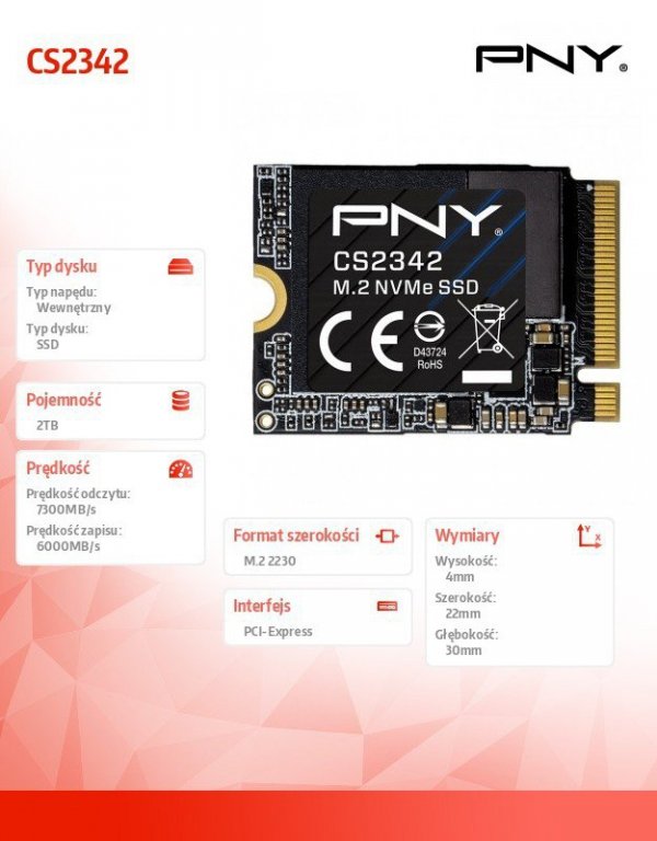 Dysk SSD 2TB M.2 2230 CS2342