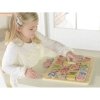 Drewniana Tabliczka Edukacyjna Masterkidz Alfabet Wielkie Literki Montessori