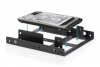 Ramka montażowa/Adapter SSD/HDD 2x 2.5 do 3.5 (ATA, SATA, SSD) metalowa ,zestaw, czarna