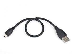 Kabel miniUSB 2.0 CANON 5pin 0.3m czarny