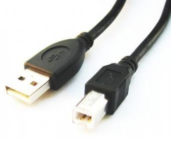 Kabel USB 2.0 typu AB AM-BM 3m czarny