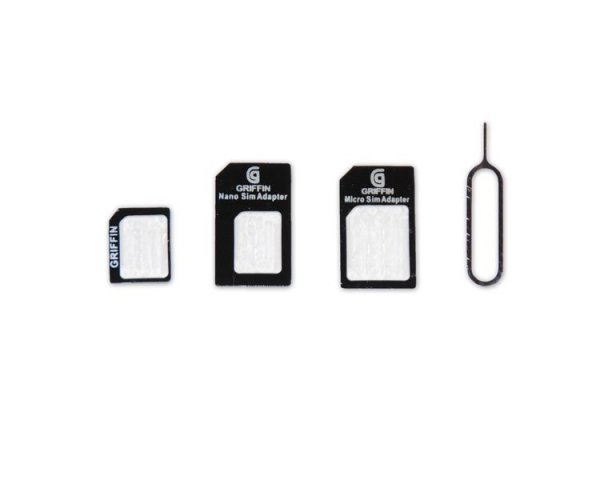 4w1 Adapter Nano Micro SIM iPhone 6 / 6 Plus/ 6S/  5S/ 5C / 5 / 4S/ 4, iPad 4 / Pro/ Air / Air 2/mini/ mini Retina/ mini 3