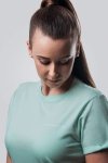 T-shirt casual #BACHATERA minimal mięta
