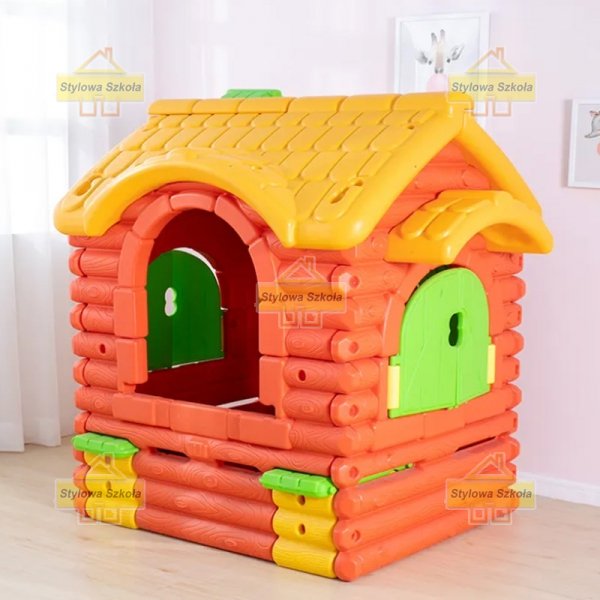 most z tunelem kolor, domek most z tunelem, domek leśna chata, z weranda domek, domek na plac zabaw, domek plastikowy, domek do ogrodu, domek w serduszka, domek plastikowy z bala