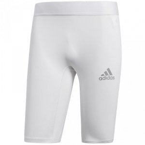 Podspodenki męskie adidas Alphaskin Sport Short Tight białe CW9457