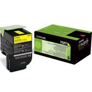 Kaseta z tonerem Lexmark 702Y do CS-310/410/510 | zwrotny | 1 000 str. | yellow