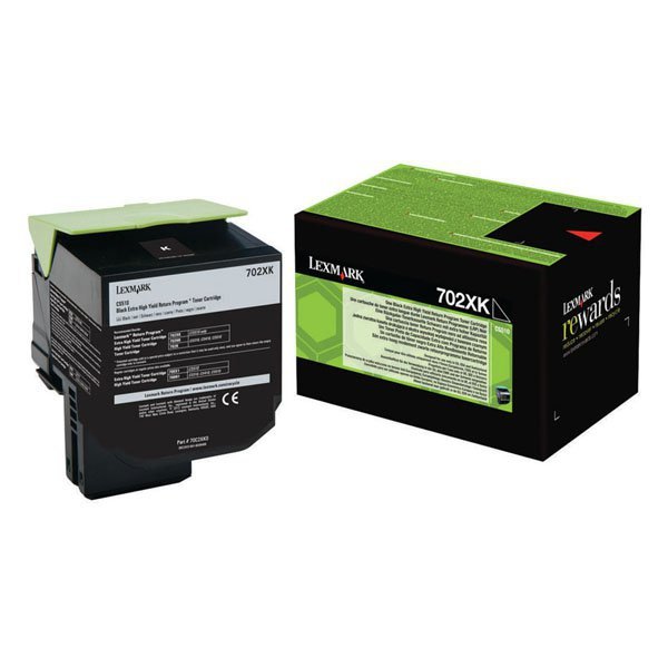 Lexmark oryginalny toner 70C2XK0, black, 8000s, extra duża pojemność, return