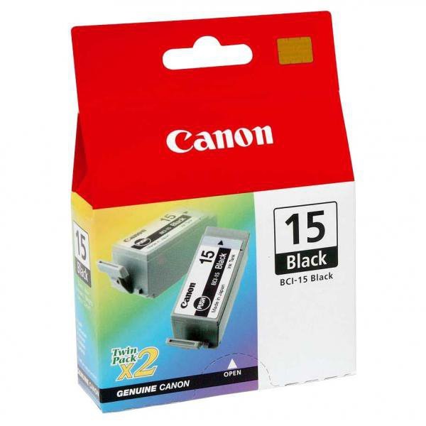 Canon oryginalny ink / tusz BCI-15 BK, 8190A002, black, 390s, 2szt, -