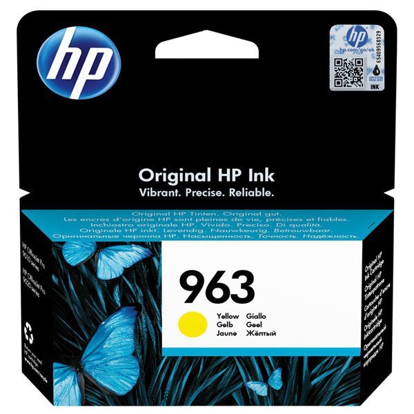 HP oryginalny ink / tusz 3JA25AE#301, HP 963, yellow, blister, 700s, 10.77ml