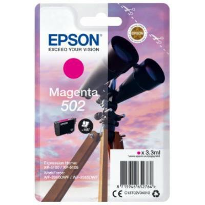 Epson Tusz 502 Stylus T02V34 Magenta 3.3ml