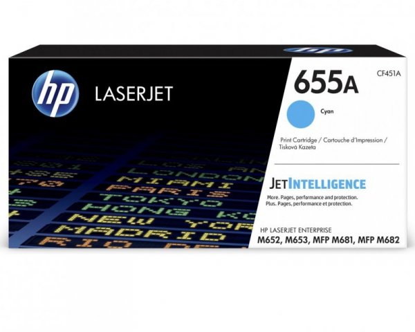 HP Toner nr 655A CF451A Cyan 10,5K
