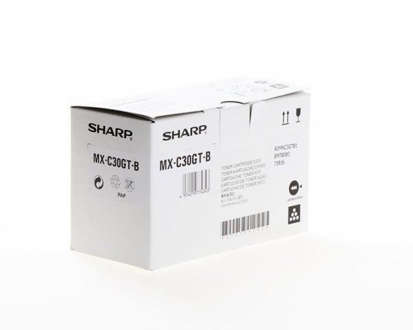 Sharp Toner MX-C30GTB Black 6K MX-C250F, MX-C250fe, MX-C300P, MX-C300W,