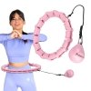 ZESTAW HULA HOP HHW02 LIGHT PINK Z WYPUSTKAMI I OBCIĄŻNIKIEM HMS + PAS BR163 RED