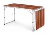 Stolik turystyczny stół składany kemping brązowy blat 180x60 cm MultiGarden