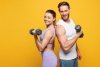 Hantle sześciokątne zestaw 2x1 kg ciężarki do ćwiczeń obciążniki fitness szare ModernHome