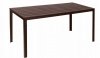 Stół ogrodowy 6-osobowy 156x78 cm polywood meble na taras brązowy
