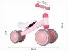 Rowerek biegowy treningowy mini rower dla dzieci różowy ECOTOYS