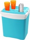 Lodówka turystyczna 25L KAMAI TROPIC na wkłady mrożące, szara z czerwoną pokrywą i białą rączką