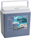 Lodówka samochodowa elektryczna 24L KAMAI ICEGO, zasilanie 12-230V, niebieska