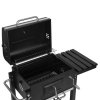 Grill węglowy duży ogrodowy z pokrywą termometr półki koła dmuchawa gratis