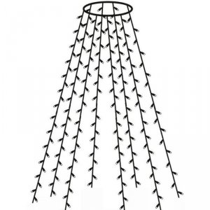 Kurtyna świetlna 160 lampek LED na choinkę