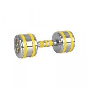 Hantla chromowana inSPORTline Yellsteel 10 kg hantel