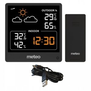STACJA POGODOWA Z DCF METEO SP200 Z POGODYNKA EKRAN LCD