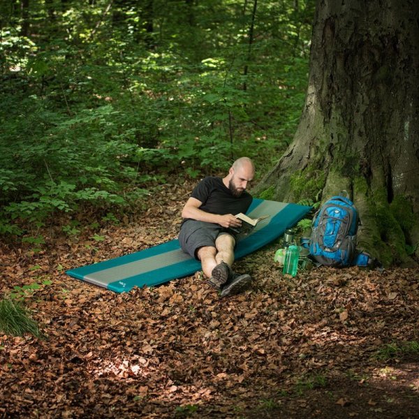 NC4340 NIEBIESKO-SZARA MATA SAMOPOMPUJĄCA NILS CAMP