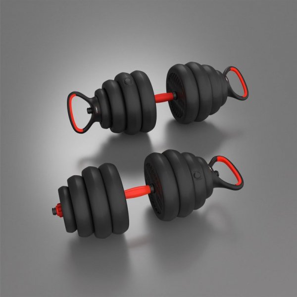 SGN140 PRO SET 6W1 ZESTAW CIĘŻARÓW 40KG HMS