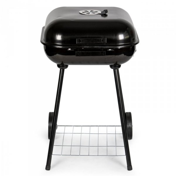 Grill węglowy ogrodowy z pokrywą na zawiasach + kółka MultiGarden