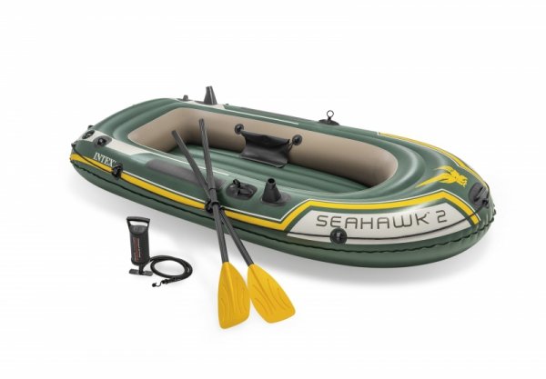Ponton Seahawk 2 + pompka + 2 wiosła 68347 Intex