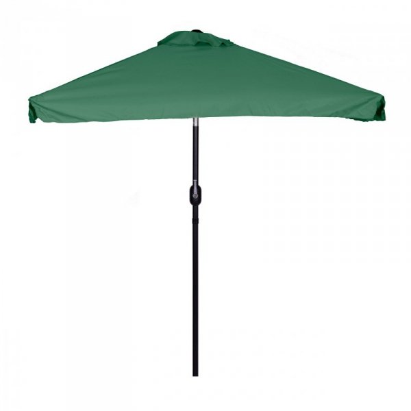 Prostokątny duży parasol ogrodowy skośny łamany z korbą zielony 200x140 cm MultiGarden