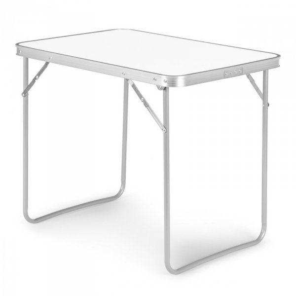 Stolik turystyczny stół piknikowy składany blat 80x60 cm biały MultiGarden