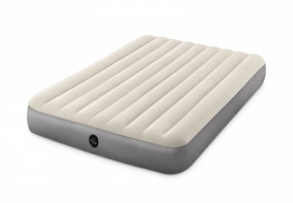 Materac welurowy do spania dwuosobowy dmuchany 203x152 cm INTEX 64103