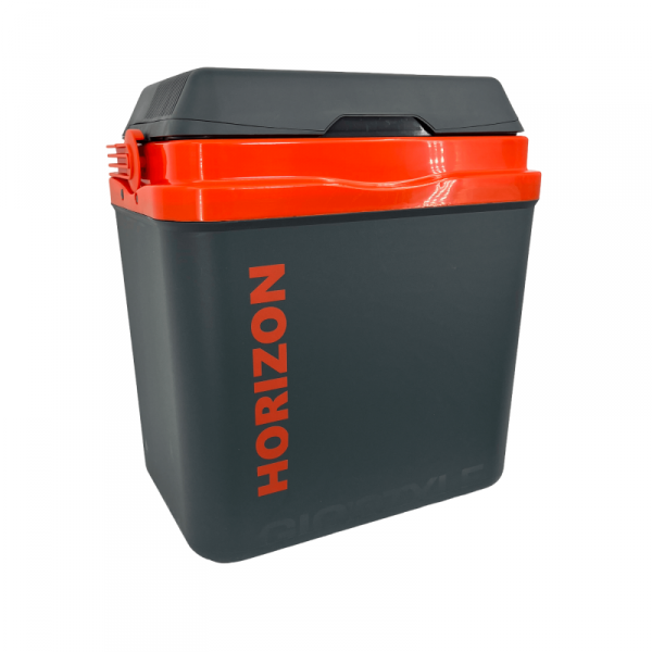 Lodówka turystyczna 20L KAMAI HORIZON, elektryczna 12/230V, kolor antracytowy z czerwonym akcentem