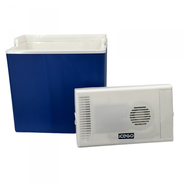 Lodówka samochodowa elektryczna 30L KAMAI ICEGO, zasilanie 12-230V, szara