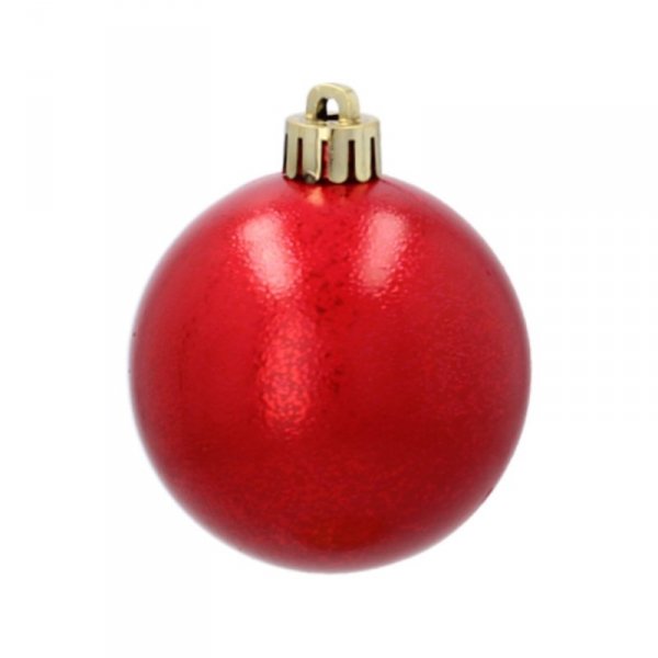 ZESTAW 3 EKSKLUZYWNYCH BOMBEK CHOINKOWYCH O RÓŻNYM WYGLĄDZIE. KOLOR: CZERWONY