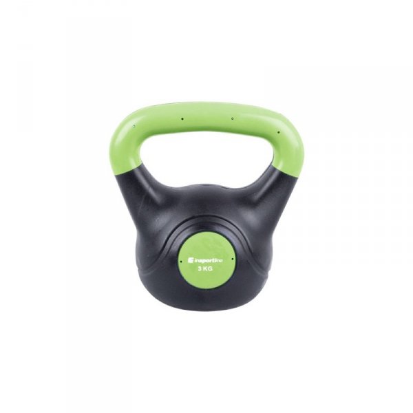 Hantla bitumiczna inSPORTline Kettlebell Dark 3 kg