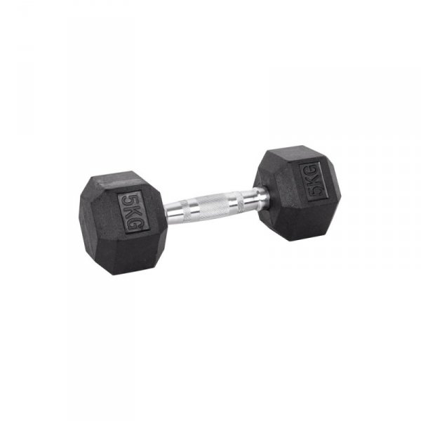 Hantla sześciokątna inSPORTline Hexsteel 5 kg