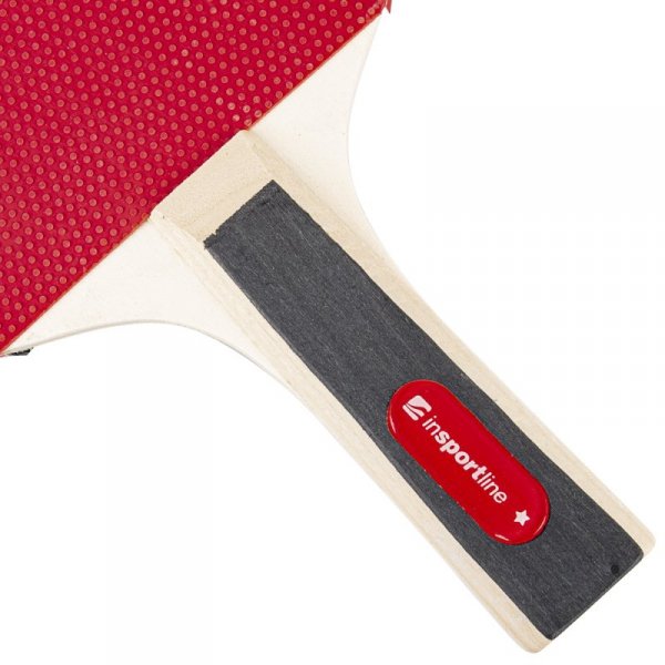 Zestaw tenisowy stołowy inSPORTline Ekiset EK1 ∙ 4 rakietki dla początkujących ∙ 3 białe piłeczki ∙ gumowa okleina 1,2 mm ∙ etui