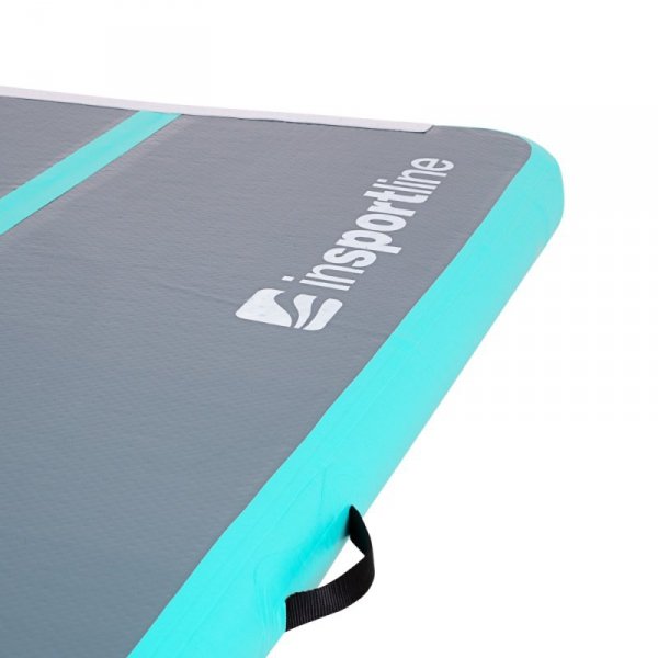 Ścieżka akrobatyczna do ćwiczeń Airtrack inSPORTline Airstunt 500x100x10 cm turkusowo-ciemnoszara