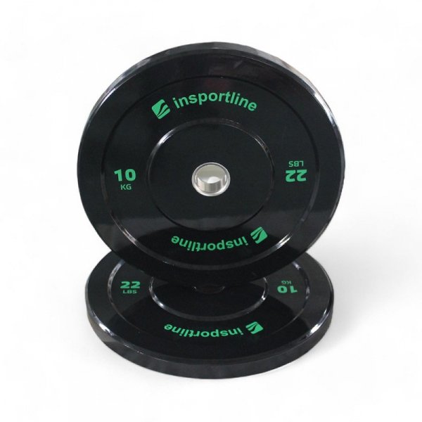 Gumowane obciążenie olimpijskie inSPORTline Bumper Plate Lite 10 kg 50 mm
