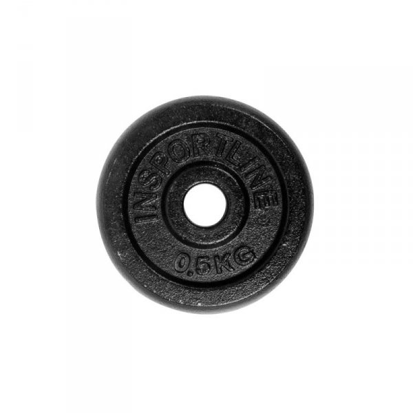 Obciążenie żeliwne na gryf inSPORTline CastCzech 0,5 kg 30 mm